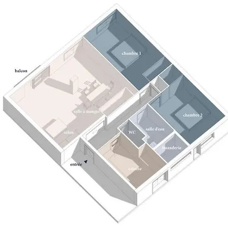 Le Blue Sea - T3 70m2 - Parking - A 650m Apartamento Le Lavandou